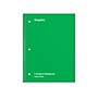 Staples 1-Subject Notebook, 8" x 10.5", Graph Ruled, 70 Sheets, Green (ST23987C)~#|#~11AC0380-C5D6-4C27-88223079D7AF34EA_sc7