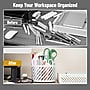 Mind Reader 4-Compartment Rotating Metal Desk Organizer, White (MOSBASK-WHT)~#|#~122A73C4-2483-4D97-B01A17711642160E_sc7
