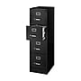 Staples Heavy Duty 4 Drawer Vertical File Cabinet, Letter Size Documents, 22" D x 14.9" W x 51.97" H, Black~#|#~1257FDEE-902E-4B53-B6B24BC66E176271_sc7