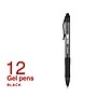 Staples Aura Retractable Gel Pens, Medium Point, Black Ink, Dozen (29195)~#|#~1258B0BB-CCED-48C8-A9793195008E64FF_sc7