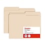 Staples Manila File Folders, Letter Size, 2‑Tab Assorted Positions, Durable Paper Stock, 100/Box~#|#~126E4310-FB0F-40F3-9AA0780889A36D51_sc7