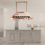 Elegant Designs 2 Light LED Overhead Wine Rack, Copper (WR1000-CPR)~#|#~127A0B7D-F122-4612-8DEA954D55D75180_sc7