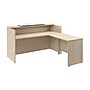 Bush Business Furniture Arrive 72"W L Shaped Reception Desk with Counter, Natural Elm (ARV009NE)~#|#~127ACB63-1F6C-4321-9C755335E38182E7_sc7