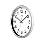 Infinity Instruments Obsidian ITC Wall Clock, 14"Dia. (12830SV-830)~#|#~127B12D9-67C2-46D2-8295832DEE5593F5_sc7