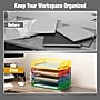 Mind Reader Metal Side Loading Stackable Letter Tray, Multicolored (DSTACK4-ASST)~#|#~128AF02A-6174-4815-97FDDB8FB68A9A88_sc7