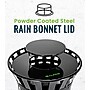 Alpine Industries Rain Bonnet Lid, 38 Gallon, Round, Black (ALP479-38-A-MKTCOPY)~#|#~12909AE7-E7B5-4FE4-B797533C81A1877A_sc7