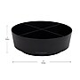 Mind Reader Plastic 4-Compartment Snack Carousel Organizer Snack Tray, Black (LAZSNACK-BLK)~#|#~12A3420B-9C3A-418E-B58248E343B18C37_sc7