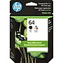 HP 64 Black/Tri-Color Standard Yield Ink Cartridge, 2/Pack (X4D92AN#140)~#|#~12BBF6D2-9DCB-4AE0-BA52DFBF5AB05958_sc7