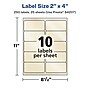Avery Pearlized Ivory Rectangle Multipurpose Labels, 2" x 4", Ivory, 250/Pack (94207)~#|#~12BC897A-AECA-444A-AE6B46C2DDCF8E0A_sc7