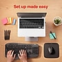 Staples Easy Desktop Set, Keyboard, Mouse, Mouse Pad, Laptop Stand, ProGel Pens & Sticky Notes (ST63681) ~#|#~12C10094-D1F2-4149-A36E7E469AEA21B0_sc7