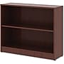 Lorell 29.5" 2-Shelf Bookcase with Adjustable Shelves, Mahogany Laminate (LLR99778)~#|#~12E794BC-245D-4D75-A9E33C277AA10A71_sc7