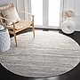 Safavieh Adirondack Collection 4' Round Area Rug, Machine Made, Ivory/Silver (ADR113B-4R)~#|#~12FD1D5C-B86A-454A-A2DE96D91135D501_sc7