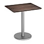 Flash Furniture TopGuard 30" x 24" Rectangular Wood Dining Table with Round Base, Dark Brown/Silver Base (ST2430WBRTR18S)~#|#~12FEA4D3-3E8E-468E-9AD444329BA2157B_sc7