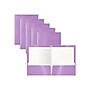 Better Office Glossy 2-Pocket Portfolio Folder, Lavender, 25/Pack (80179-25PK)~#|#~1307875A-B31A-4239-89E41B7389F747C4_sc7