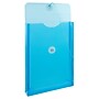 JAM Paper Plastic Filing Envelope with Button & String Closure, Blue, 12/Pack (472B1BU)~#|#~131A9CA0-DADD-4688-A64D6018B574821B_sc7