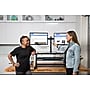 Rocelco 38"W Manual Adjustable Standing Desk Converter, Black (R DADRB)~#|#~131FA14D-A447-4CE1-B9905F81BC4BBE8A_sc7