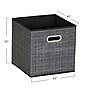 Household Essentials Medium Folding Fabric Storage Bin, 11" x 11"x 11", 23 Qt., Multi Color, 6/Pack (830-1)~#|#~133AA970-B2DA-41E9-90C2E53D415D6777_sc7