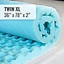 DMI Twin Extra Long Size Mattress Pad, Blue, 36" x 2" x 78" (552-7948-0050)~#|#~1346BFCD-A3E4-4077-8DD40C615FA19FC7_sc7
