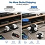 Uncaged Ergonomics Cube 5-Outlet 4-USB Port Surge Protector, 10', Black (PC-B-C)~#|#~134F9BCC-A37E-48F5-BF7CA51024D5819A_sc7