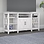 Bush Furniture Key West Manufactured Wood Console TV Stand, Screens up to 65", Pure White Oak (KWV160WT-03)~#|#~1357E2FA-51F0-4BC5-AA4ADC0139558715_sc7
