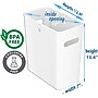 iTouchless SlimGiant Polypropylene Trash Can with no Lid, Polar White, 4.2 gal., 6/Pack (SG102Wx6)~#|#~136CD7F9-FBCF-45DA-B7F093D9619C486F_sc7