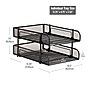 Mind Reader Metal Mesh Front Loading Stackable Letter Tray, Letter/Legal Size, Black (CSTACK2-BLK)~#|#~13805D3B-A8FA-40FD-86219400AA0F537A_sc7