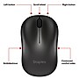 Staples TECH Wireless Ambidextrous Optical USB Mouse, Black (ST62601)~#|#~13849AF5-9E0A-44C8-B7F911B8D0278EFA_sc7