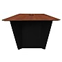 Regency Array 120"W x 48"D Conference Table with Grommet, Cherry/Black (ACT12048CHBK)~#|#~1386AF7B-E0DB-45BF-A9583472640BFF70_sc7