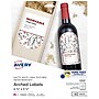 Avery Print-to-the-Edge Laser Arched Labels, 3-1/2" x 4-3/4", Textured White, 40 Labels/Pack (22826)~#|#~138DED67-D5F3-4159-A1A76E612053835C_sc7