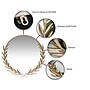 Infinity Instruments Emperor Metal Wall Mirror, 22" (20007AG)~#|#~139749E8-0765-4C30-AC84A896E1F394E5_sc7