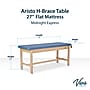 Viva Comfort Aristo Wood H-Brace Physician Exam Table with Paper Cutter and Holder, 500lbs. Capacity, Blue (ADI996-HBFP-BLU)~#|#~139886F2-572B-4042-B76EE2FC2FCA587B_sc7
