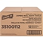 Genuine Joe Jumbo Jr Dispenser Bath Tissue Roll, 2-Ply, 3.30" x 1000 ft., White, 12 Rolls/Carton (GJO35100112)~#|#~13A1FA5E-2113-46B3-AD23A4FD8C48E5CE_sc7