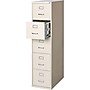 Staples Commercial 5-Drawer Vertical File Cabinet, Letter Size, Lockable, 63.98"H x 14.9"W x 26.5"D, Putty (59590/25431)~#|#~13A20276-318B-4BFD-B79FB1A6E425F544_sc7
