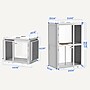 FlexiSpot WorkCube Series Sound Absorbing 2 Person Privacy Booth, White (EP2FW-KIT)~#|#~13A8B694-D609-4FDD-94110AF1F6D12498_sc7
