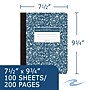 Roaring Spring Paper Products Composition Notebooks, 9.75" x 7.5", 100 Sheets, Blue (77261)~#|#~13B0D331-67B2-4021-B7CB3A76DD9D92C8_sc7