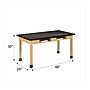 Diversified Woodcrafts School Classroom Rectangular Science Lab Table, 48" x 24", Oak (C7106K30N)~#|#~13CAE6A0-94C3-4602-9B039DE1673D1A11_sc7