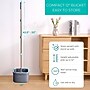 True & Tidy TrueClean Microfiber Spin Mop & Bucket Kit, Gray/Teal (SPIN-800 GRAY)~#|#~13E5507A-5D94-435F-BA86043DDC64ED80_sc7