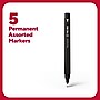 TRU RED™ Pen Permanent Markers, Ultra Fine Tip, Assorted, 5/Pack (TR54528)~#|#~13F3ACFC-D2C7-4526-B21EC0E54BE27F7A_sc7