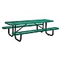Global Industrial 8' Rectangular Picnic Table, Expanded Metal, Green (277153GN)~#|#~13F4A3C5-6AB3-45AE-8D4B5AFA9BF31679_sc7