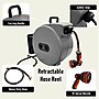 Hose Reel Pro Heavy Duty Retractable Garden Hose Reel, 1/2" x 100', Black (GHR-1/2-BK-100)~#|#~140AACFB-5C54-4F4A-B9B9316F51217AB0_sc7