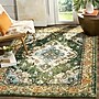 Safavieh Monaco Collection 8' x 8' Square Indoor Area Rug, Machine Made, Forest Green/Light Blue (MNC243F-8SQ)~#|#~141AECD4-802B-45A1-9B758AE299B00542_sc7