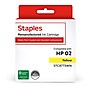 Staples Remanufactured Yellow High Yield Ink Cartridge Replacement for HP 02 (TRC8773WN/STC8773WN)~#|#~141E45AA-7D7B-4106-8888C057FD071AEA_sc7