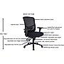 Lorell Big & Tall Mesh Back Office Chair, 350 lb. Capacity, Black (LLR40210)~#|#~1424C6BD-B300-4AFB-9278DFF281BE53B5_sc7