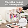 Mind Reader 9-Compartment Plastic Craft Organizer, White (BOX9-WHT)~#|#~1455EFE5-9D87-408C-B7440A0B5912614D_sc7