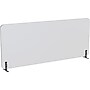 Lorell Acoustic Polyester Fiber Surface Mount Desktop Privacy Panel, 23.6"H x 70.9"W, Light Gray (LLR25963)~#|#~14688B99-5B49-41A1-BEDC9D2281D54F0A_sc7