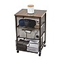 Mind Reader 3-Drawer Rolling Storage Organizer Cart with Wheels, Black (3TMESHC-BLK)~#|#~1476128C-0187-4BE3-B7A5A9AF3D9E19B2_sc7