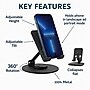 Uncaged Ergonomics 360° Swivel Rotating Adjustable Cell Phone Stand for Desk, Black (SPS-BLACK)~#|#~147B3EC0-07EA-4C87-B167C2ADE54D8165_sc7