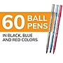 BIC Round Stic Xtra-Life Ballpoint Pen, Medium Point, 1.0mm, Assorted Ink, 60/Pack (GSM609-AST)~#|#~1483FD07-AEE3-4F94-A0450B55CC341499_sc7