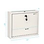 AdirOffice Steel Multipurpose Drop Box Interoffice Mailbox, Large, White (631-03-WHI-PKG)~#|#~1487CAD2-85CE-413E-B6B60ECD011E8747_sc7