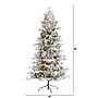 Nearly Natural 7.5' Flocked Manchester Spruce Artificial Christmas Tree with 450 Lights and 949 Bendable Branches (T1855)~#|#~14888620-9D42-47EA-A5287641A3F3CA17_sc7